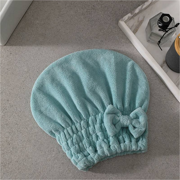 Reefi Hoodie XL Hair Drying Cap Coral Fleece Turquoise