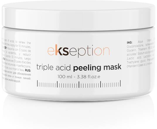 Ekseption Triple Acid Peeling Mask Cream Formula with AHA and PHA 100 ml