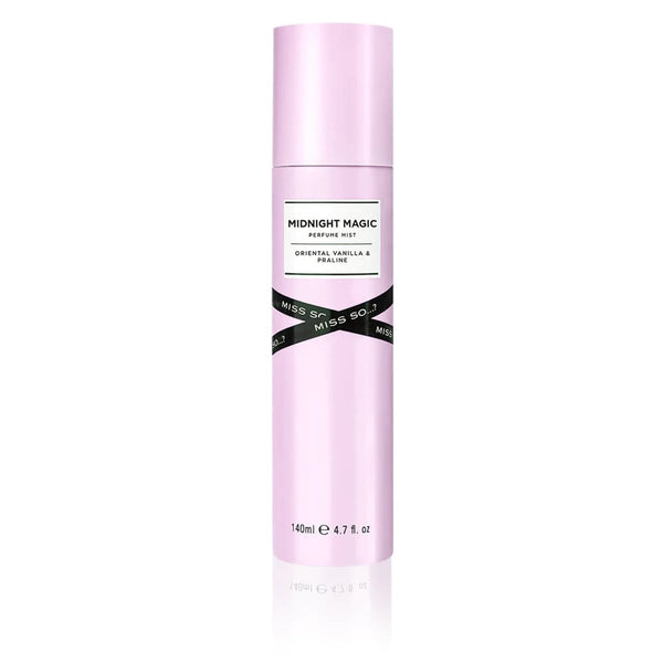 MISS SO Midnight Magic Perfume Mist Body Spray, Oriental Vanilla & Praline, 140 ml