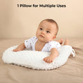 Sunveno Portable Baby Anti-Spill Milk U-Shaped Pillow with Slope Pads, Polyester, 0-2 Years