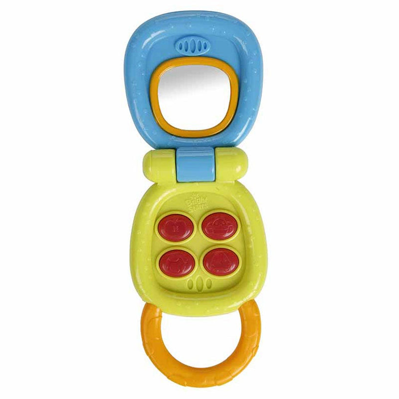 Bright Starts My Little Flip Phone Musical Toy, Light-Up Buttons, Baby-Safe Mirror