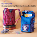 Sunveno Ergonomic School Backpack, Space Blue, 14.1-Inch Laptop Compartment