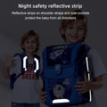 Sunveno Ergonomic School Backpack, Space Blue, 14.1-Inch Laptop Compartment