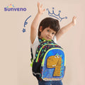 Sunveno Dinosaur School Backpack Sequined Reflective Strips Polyester