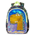 Sunveno Dinosaur School Backpack Sequined Reflective Strips Polyester
