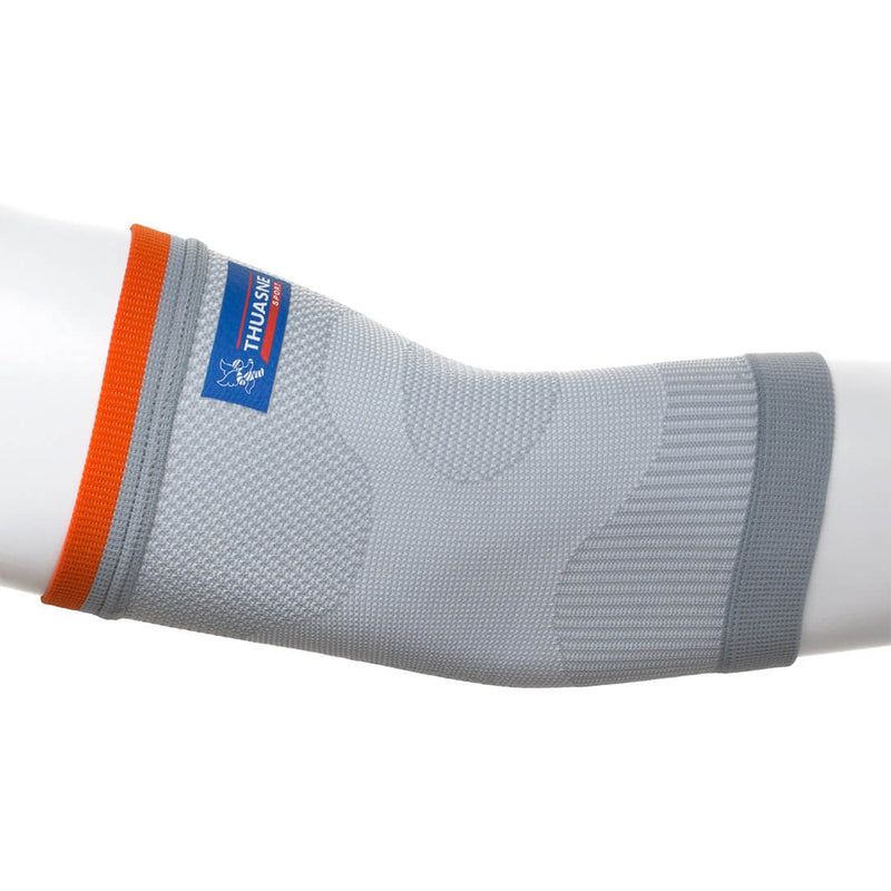 Thuasne Elbow Support Large, Dimpled Silicone Inserts, Elastic Knit Compression