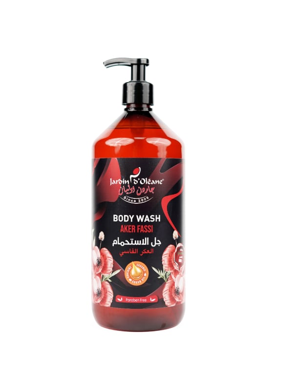 Jardin d'Oleane Al-Akkr Fassi Shower Gel, Glycerin and Argan Oil, 1 L