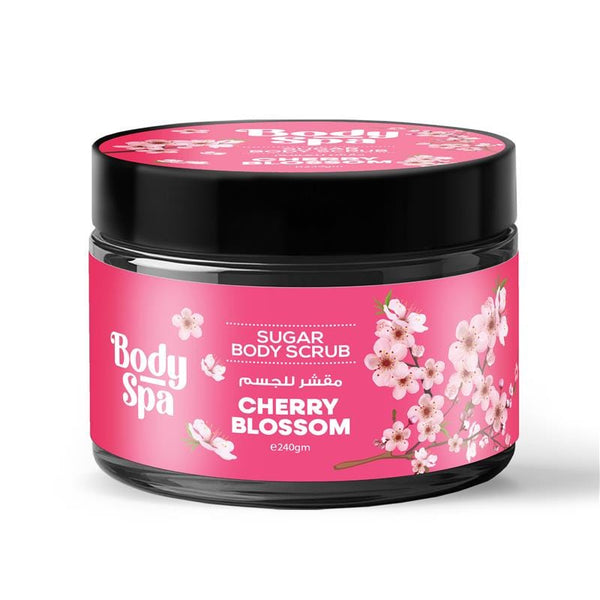 Body Spa Cherry Blossom Sugar Body Scrub Exfoliating Scrub 240 ml