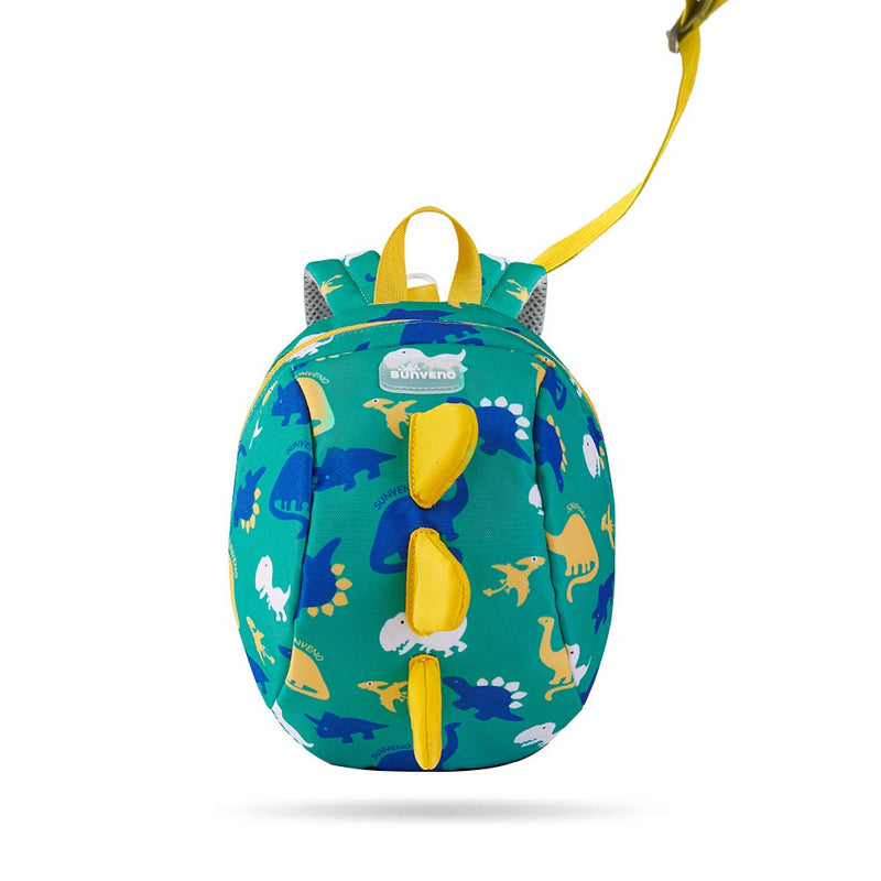 Sunveno Kids Backpack Dinosaur Green With Detachable Safety Harness