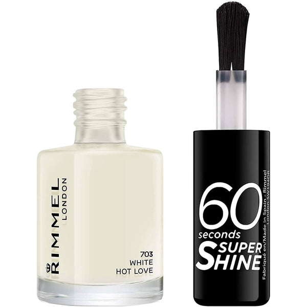 Rimmel 60 Seconds Super Shine Gel Nail Polish White 703
