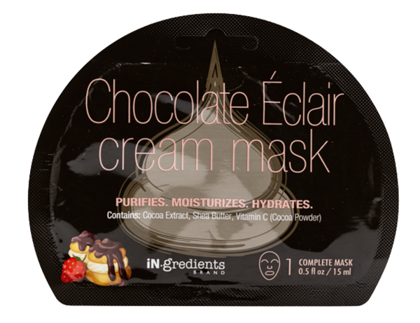 IN GREDIENTS Chocolate Eclair Cream Face Mask for All Skin Types