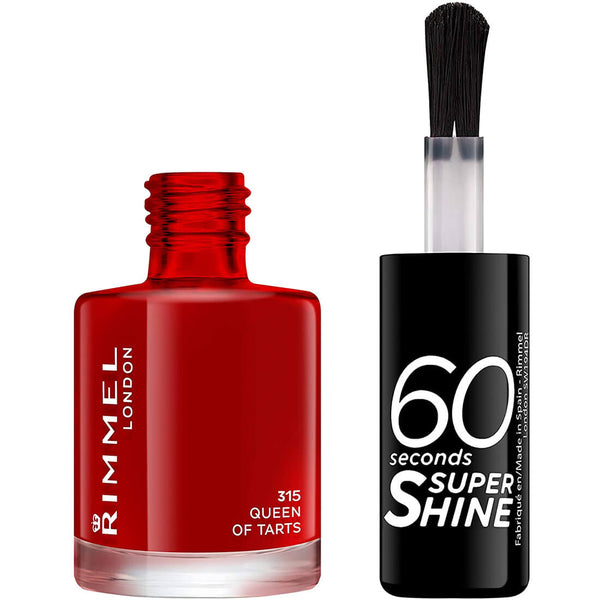 Rimmel 60 Seconds Super Shine Gel Nail Polish Queen of Tarts #315 Red