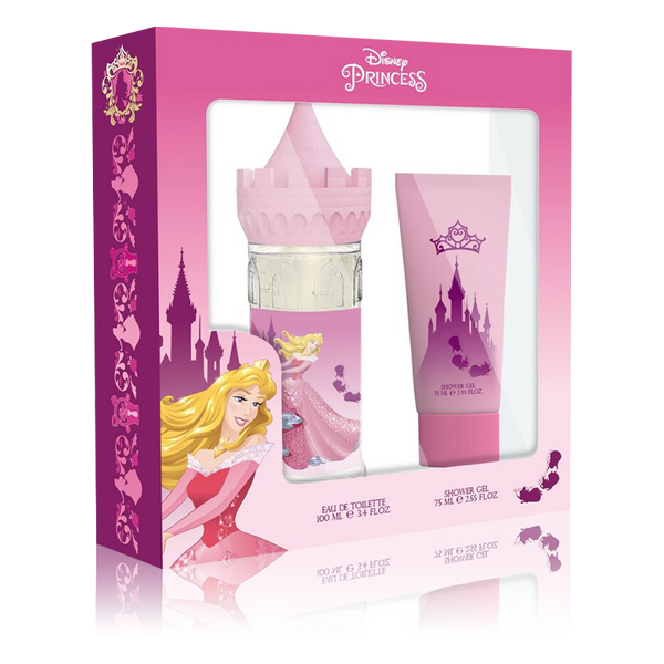 Disney Aurora Fragrance Set Eau de Parfum Spray and Body Lotion Floral Woody Musk 2 Pieces