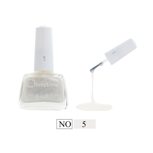 Christine Long Lasting Nail Polish 05, Quick-Drying Shiny Finish