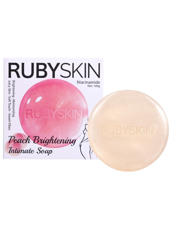 Ruby Skin Peach and Niacinamide Soap Brightening Cleansing Bar 100g