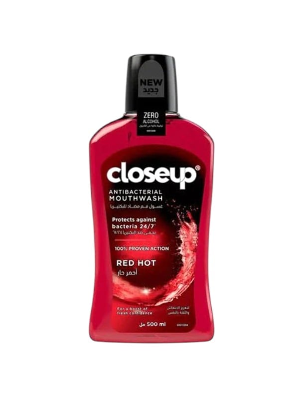 Close-Up Antibacterial Mouthwash Red Hot Freshness 500ml