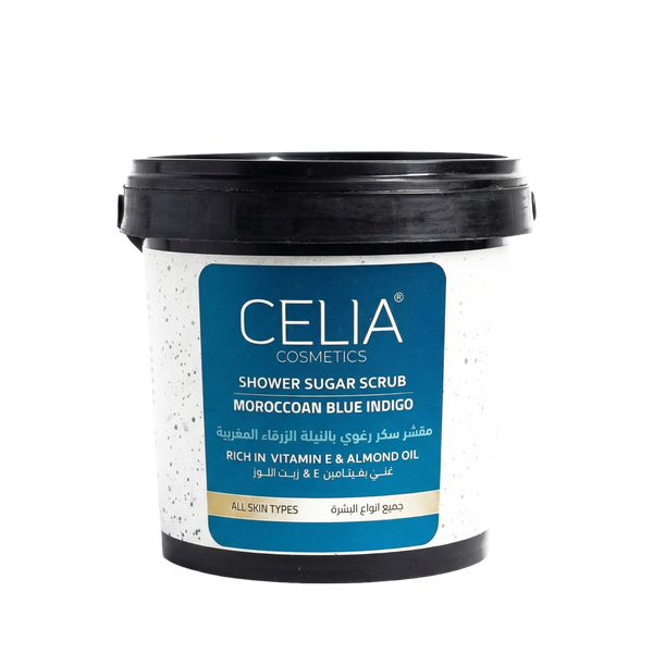 Celia Shower Sugar Scrub Moroccan Blue Indigo
