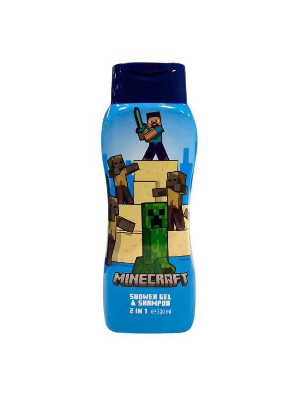 Minecraft Kids 2-in-1 Shampoo & Body Wash Gentle Cleansing Fresh Scent 500ml