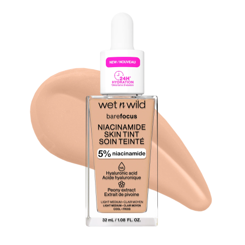 Wet n Wild Bare Focus Niacinamide Skin Tint Natural Finish Light Medium