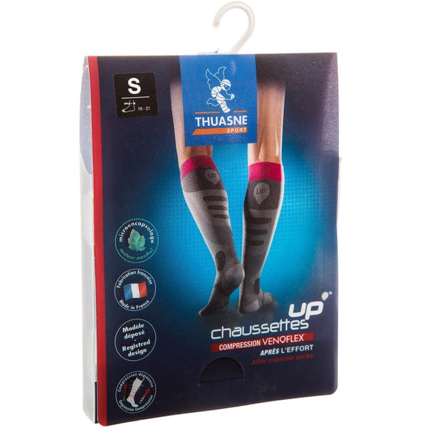 Thuasne After Exercise Sport Socks, Gradual Compression, Women's Size S