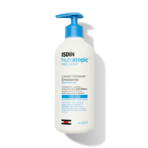 ISDIN Nutratopic Pro-Amp Emollient Lotion Fragrance-Free Niacinamide 400 ml