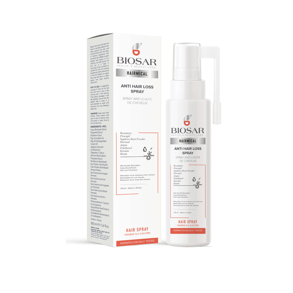 Biosar Hermical Scalp Spray, Natural Hair-Strengthening Formula