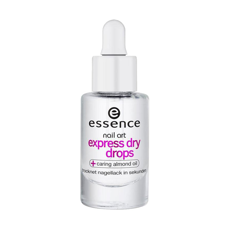 Essence Nail Art Express Dry Drops Nail Polish Drying Solution Vitamin E Almond Oil Transparent