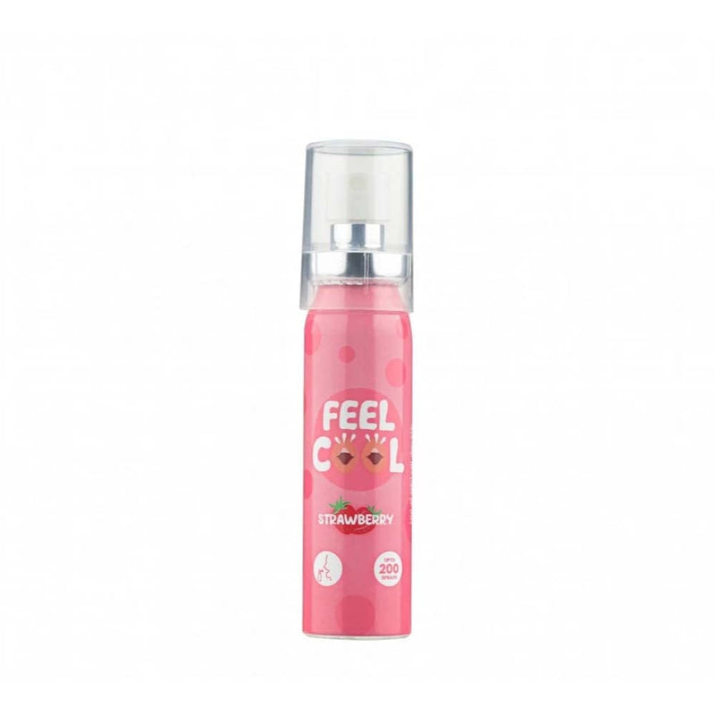 Feel Cool Strawberry Mouth Freshener Spray Alcohol-Free 200 Sprays, 20 ml