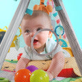 Disney Baby Bee Activity Gym, Pooh Bear Play Mat with 5 Activity Balls and Tummy Time Pillow