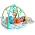 Bright Starts Hug N Cuddle Elephant Activity Gym Plush Playmat with 5 Take-Along Toys