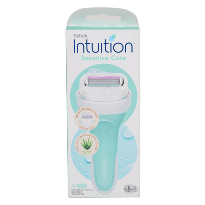 Schick Intuition Women's Razor, Aloe Vera & Vitamin E, Pivoting 4-Blade Head