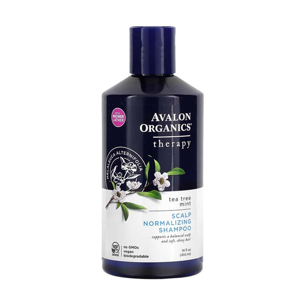Avalon Organics Peppermint & Tea Tree Shampoo Chamomile Scalp Refreshment 414ml