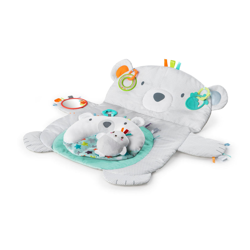 Kids 2 Tummy Time Prop & Play Mat, Plush Polar Bear Baby Activity Toy