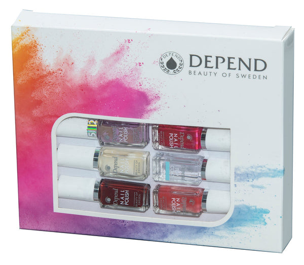 Depend Minilac Nail Polish Kit 03, Mini Nail Polish, 10 Pieces x 5 ml