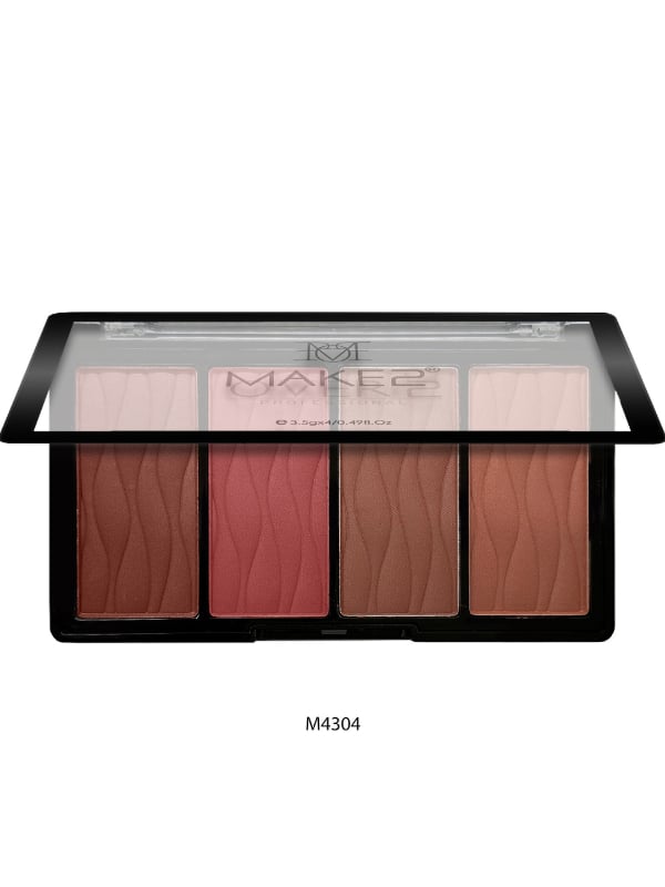 Makeover22 Pink Wink Blush Palette Soft Velvety Pink Shades M4304
