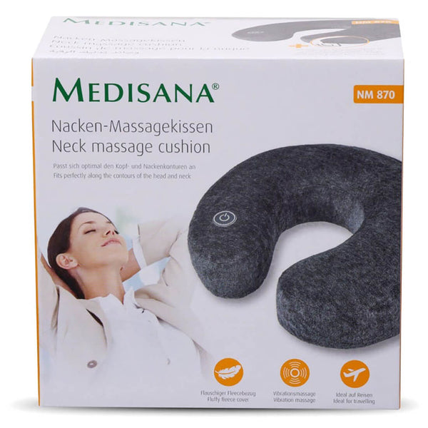 Medisana Journey NM 870 Neck Massager Vibration Massage Soft Fleece Cover Travel Bag