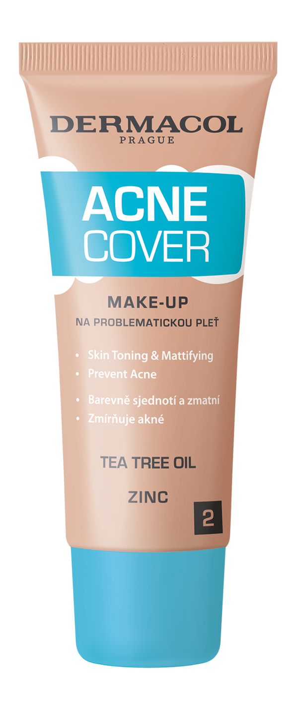 Dermacol AcneCover Makeup Cream Foundation Mattifying Zinc PCA Tea Tree No. 2