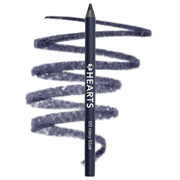 Hearts Waterproof Eyeliner Pencil Blue 05