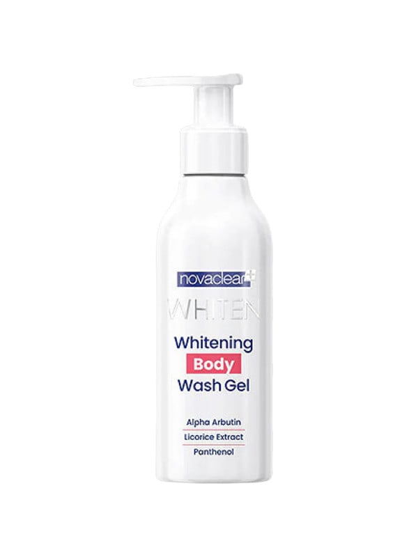 Novaclear Brightening Body Wash Gel with Alpha Arbutin and Licorice Extract, 200 ml