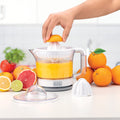 Black+Decker Citrus Juicer 25W, 600ml Transparent Jug, Two-Way Spin, Dual Cones