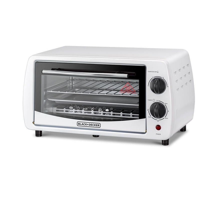 Black & Decker 9L Double Glass Toaster Oven 800W Multifunction Bake Toast Broil