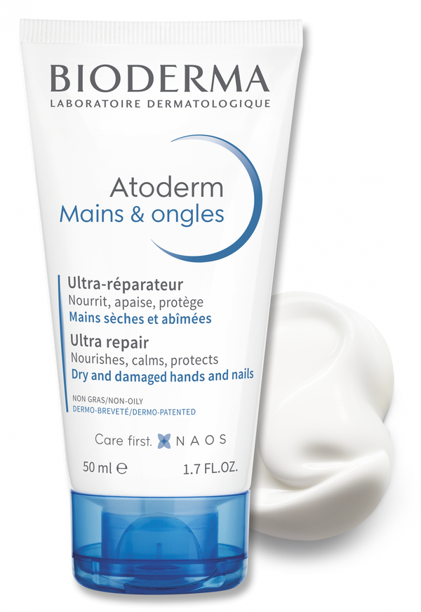 Bioderma Atoderm Mains & Ongles Hand and Nail Cream, Moisturizing Formula