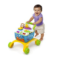 Bright Starts 4-in-1 Shop 'n Cook Walker Activity Toy with Popcorn Sounds and Shape Sorter