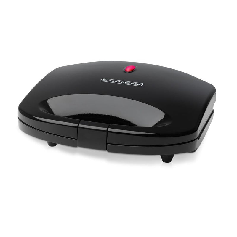 Black & Decker 2-Slice Sandwich Maker 600W Non-Stick Plates TS1000-B5