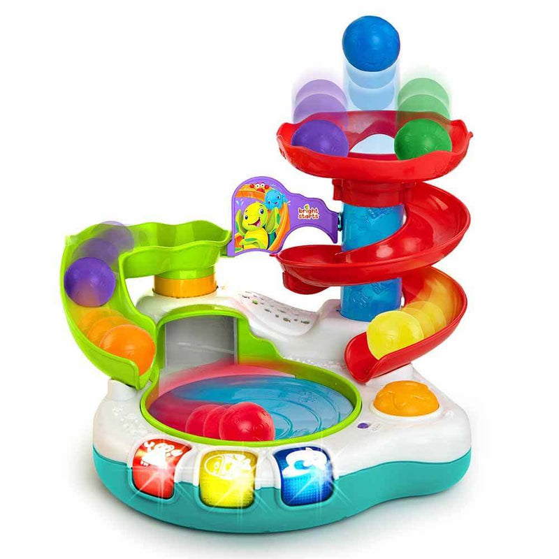 Bright Starts Spin 'n Slide Ball Popper Toy, Light-Up Interactive Baby Activity