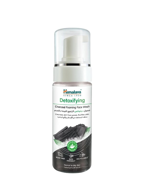 Himalaya Detox Charcoal Foaming Face Wash Activated Charcoal Normal to Oily Skin 150ml