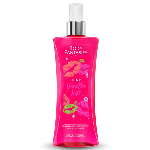 Body Fantasies Vanilla Kiss Body Splash Spray Vanilla Jasmine Mandarin White Musk 236 ml