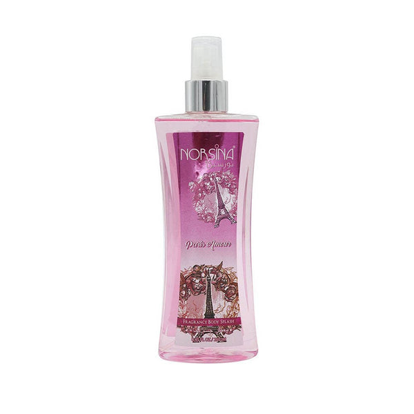 Norsina Paris Amour Fragrance Body Splash Floral Fruity Woody Scent 250 ml