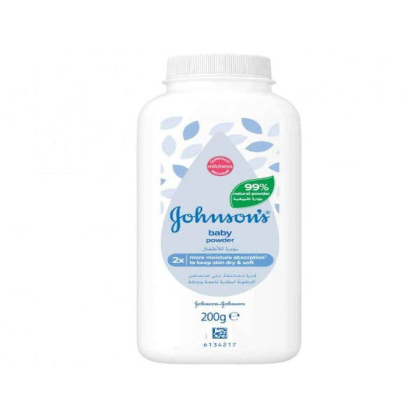 Johnson & Johnson Baby Cornstarch Powder Natural Moisture-Absorbing Formula