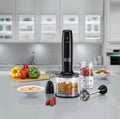 Black & Decker 3-in-1 Hand Blender 600W with Chopper, Whisk and Dual Speed Control HB600-B5